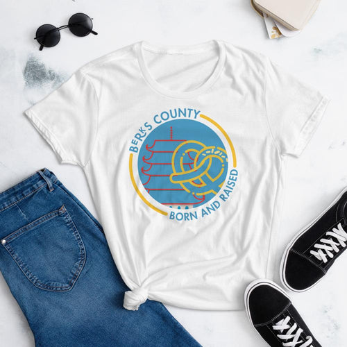 Berks County Born and Raised Women's T-Shirt - The Pennsylvania T-Shirt Company