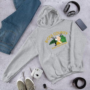 Bucks County Born and Raised Hoodie - The Pennsylvania T-Shirt Company