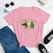 Load image into Gallery viewer, Bucks County Born and Raised Women&#39;s T-Shirt - The Pennsylvania T-Shirt Company