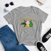 Load image into Gallery viewer, Bucks County Born and Raised Women&#39;s T-Shirt - The Pennsylvania T-Shirt Company
