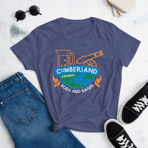 Cumberland County Born and Raised Women's T-Shirt - The Pennsylvania T-Shirt Company