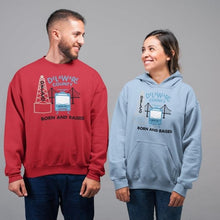 Load image into Gallery viewer, Delaware County Born and Raised Hoodie - The Pennsylvania T-Shirt Company