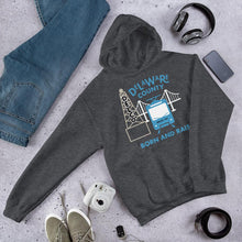 Load image into Gallery viewer, Delaware County Born and Raised Hoodie - The Pennsylvania T-Shirt Company