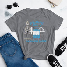 Load image into Gallery viewer, Delaware County Born and Raised Women&#39;s T-Shirt - The Pennsylvania T-Shirt Company