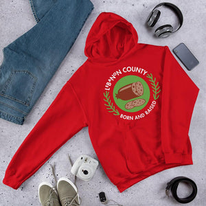 Lebanon County Born and Raised Hoodie - The Pennsylvania T-Shirt Company