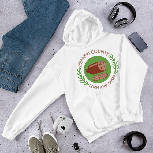 Lebanon County Born and Raised Hoodie - The Pennsylvania T-Shirt Company