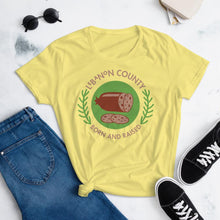 Load image into Gallery viewer, Lebanon County Born and Raised Women&#39;s T-Shirt - The Pennsylvania T-Shirt Company
