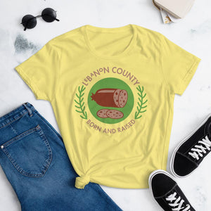 Lebanon County Born and Raised Women's T-Shirt - The Pennsylvania T-Shirt Company