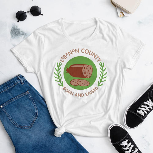 Lebanon County Born and Raised Women's T-Shirt - The Pennsylvania T-Shirt Company