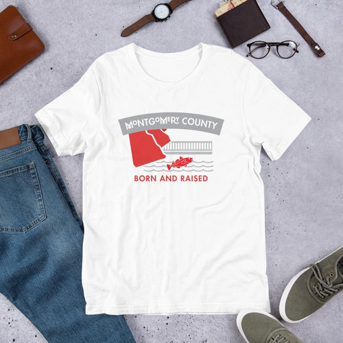Montgomery County Born and Raised Men's T-Shirt - The Pennsylvania T-Shirt Company