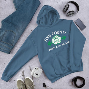 York County Born and Raised Hoodie - The Pennsylvania T-Shirt Company