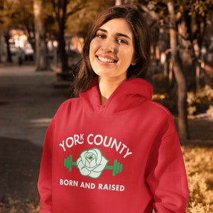 York County Born and Raised Hoodie - The Pennsylvania T-Shirt Company