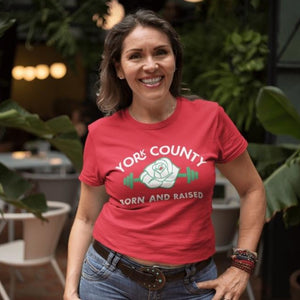 York County Born and Raised Women's T-Shirt - The Pennsylvania T-Shirt Company