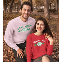 Load image into Gallery viewer, York County White Rose Barbell Sweatshirt - The Pennsylvania T-Shirt Company