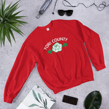 Load image into Gallery viewer, York County White Rose Barbell Sweatshirt - The Pennsylvania T-Shirt Company