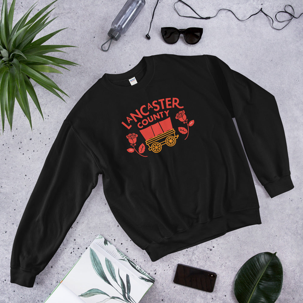 Lancaster County Conestoga Rose Sweatshirt - The Pennsylvania T-Shirt Company