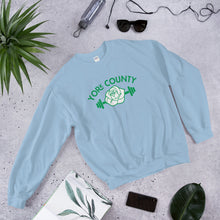 Load image into Gallery viewer, York County White Rose Barbell Sweatshirt - The Pennsylvania T-Shirt Company
