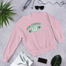 Load image into Gallery viewer, York County White Rose Barbell Sweatshirt - The Pennsylvania T-Shirt Company