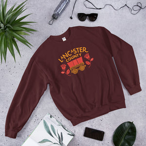 Lancaster County Conestoga Rose Sweatshirt - The Pennsylvania T-Shirt Company