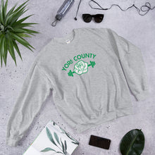 Load image into Gallery viewer, York County White Rose Barbell Sweatshirt - The Pennsylvania T-Shirt Company