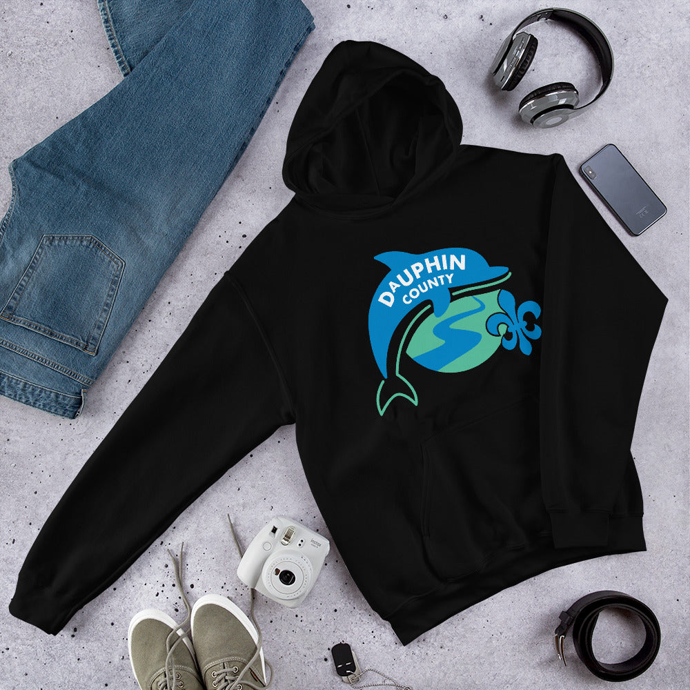 Dauphin County Fleur-de-Dolphin Hoodie - The Pennsylvania T-Shirt Company