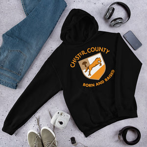 Chester County Born and Raised Hoodie - The Pennsylvania T-Shirt Company