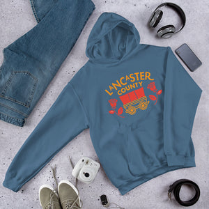 Lancaster County Conestoga Rose Hoodie - The Pennsylvania T-Shirt Company