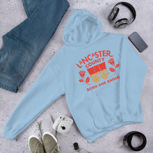 Load image into Gallery viewer, Lancaster County Born and Raised Hoodie - The Pennsylvania T-Shirt Company