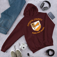 Load image into Gallery viewer, Chester County Born and Raised Hoodie - The Pennsylvania T-Shirt Company