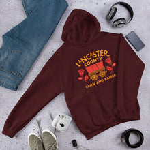 Load image into Gallery viewer, Lancaster County Born and Raised Hoodie - The Pennsylvania T-Shirt Company