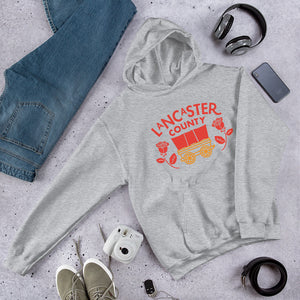 Lancaster County Conestoga Rose Hoodie - The Pennsylvania T-Shirt Company
