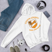 Load image into Gallery viewer, Chester County Born and Raised Hoodie - The Pennsylvania T-Shirt Company