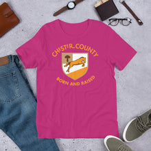 Load image into Gallery viewer, Chester County Born and Raised Men&#39;s T-Shirt - The Pennsylvania T-Shirt Company