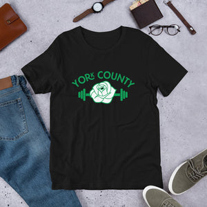 York County White Rose Barbell Men's T-Shirt - The Pennsylvania T-Shirt Company