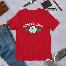 Load image into Gallery viewer, York County White Rose Barbell Men&#39;s T-Shirt - The Pennsylvania T-Shirt Company