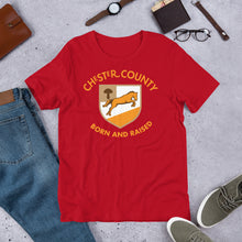 Load image into Gallery viewer, Chester County Born and Raised Men&#39;s T-Shirt - The Pennsylvania T-Shirt Company