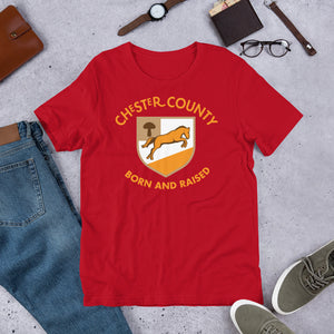 Chester County Born and Raised Men's T-Shirt - The Pennsylvania T-Shirt Company