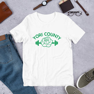 York County White Rose Barbell Men's T-Shirt - The Pennsylvania T-Shirt Company