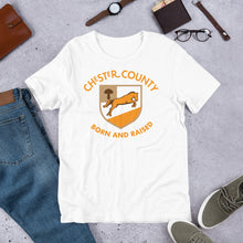 Load image into Gallery viewer, Chester County Born and Raised Men&#39;s T-Shirt - The Pennsylvania T-Shirt Company