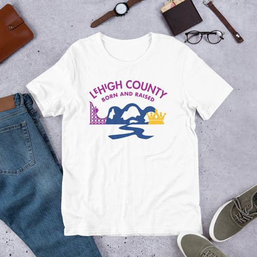 Lehigh County Born and Raised Men's T-Shirt - The Pennsylvania T-Shirt Company