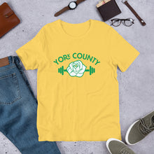 Load image into Gallery viewer, York County White Rose Barbell Men&#39;s T-Shirt - The Pennsylvania T-Shirt Company