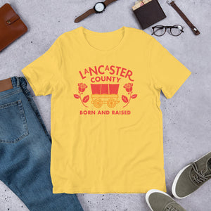 Lancaster County Born and Raised Men's T-Shirt - The Pennsylvania T-Shirt Company