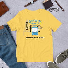 Load image into Gallery viewer, Delaware County Born and Raised Men&#39;s T-Shirt - The Pennsylvania T-Shirt Company