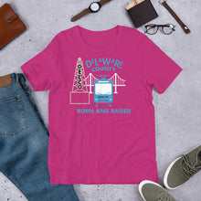 Load image into Gallery viewer, Delaware County Born and Raised Men&#39;s T-Shirt - The Pennsylvania T-Shirt Company