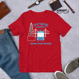 Delaware County Born and Raised Men's T-Shirt - The Pennsylvania T-Shirt Company