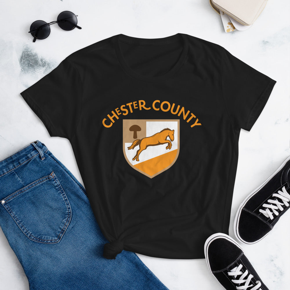 Chester County Mushroom Colt Women's T-Shirt - The Pennsylvania T-Shirt Company