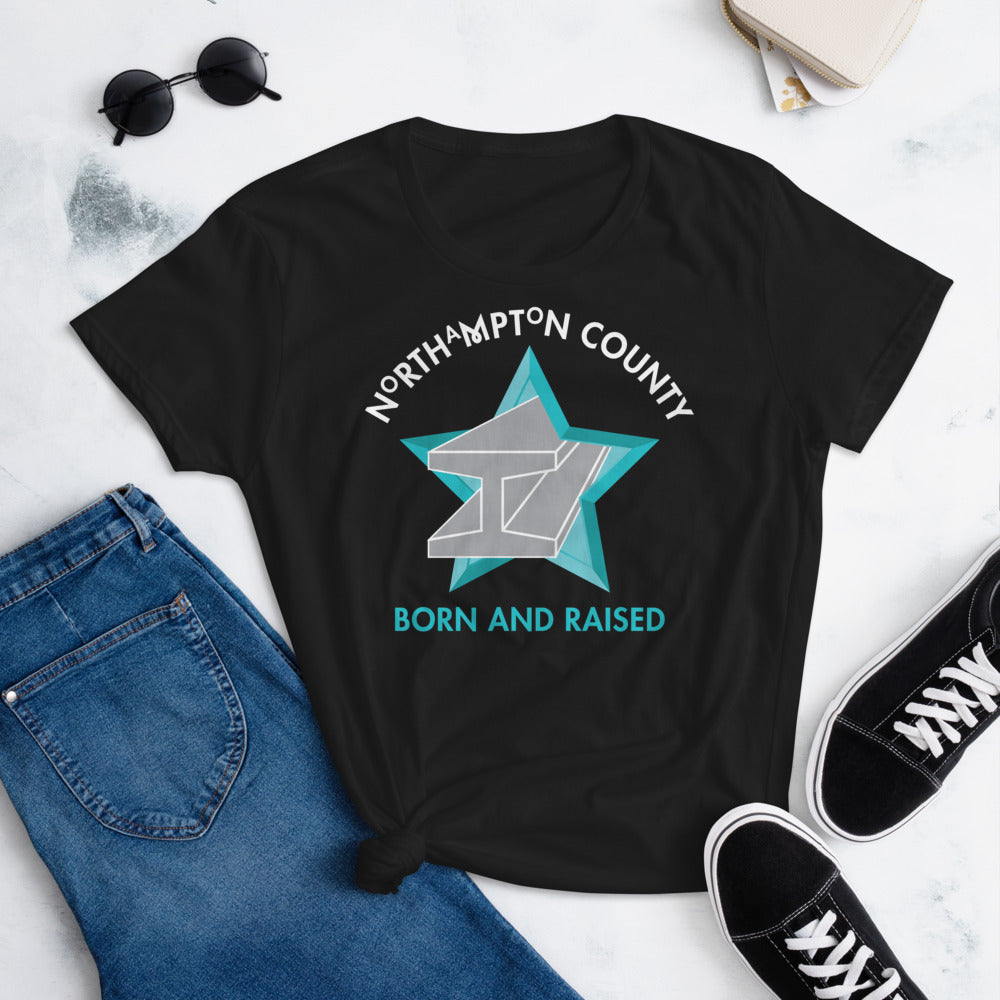 Northampton County Born and Raised Women's T-Shirt - The Pennsylvania T-Shirt Company