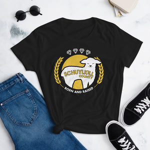 Schuylkill County Born and Raised Women's T-Shirt - The Pennsylvania T-Shirt Company