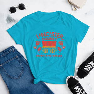 Lancaster County Born and Raised Women's T-Shirt - The Pennsylvania T-Shirt Company