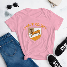 Load image into Gallery viewer, Chester County Mushroom Colt Women&#39;s T-Shirt - The Pennsylvania T-Shirt Company
